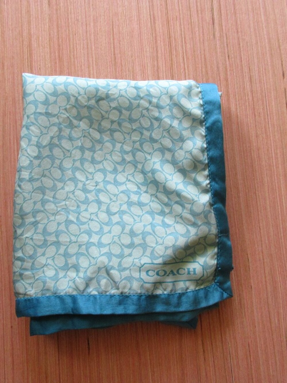 Coach Y2K Silk Signature C Monogram Neckerchief Scarf